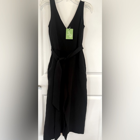 Sam Edelman Pants - NWT Sam Edelman Black Crop Jumpsuit. Size 4